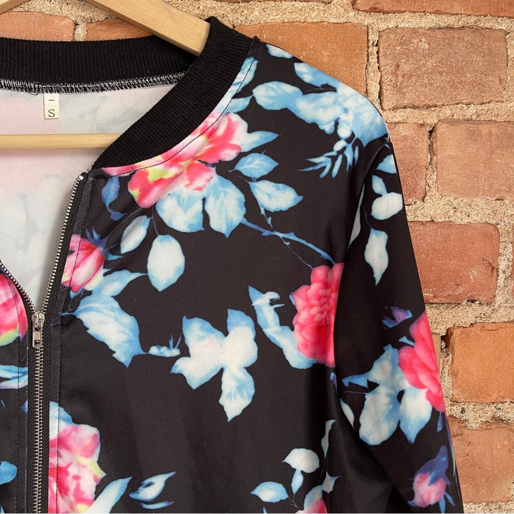 Floral Bomber Jacket | Small